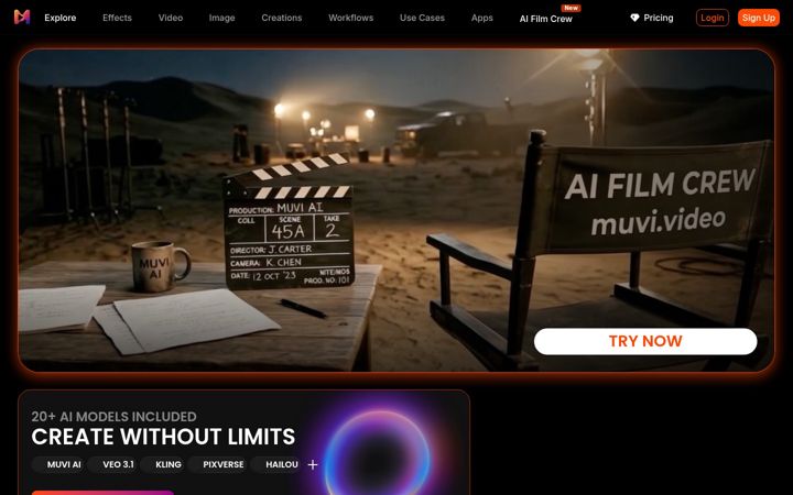Screenshot of muvi.video