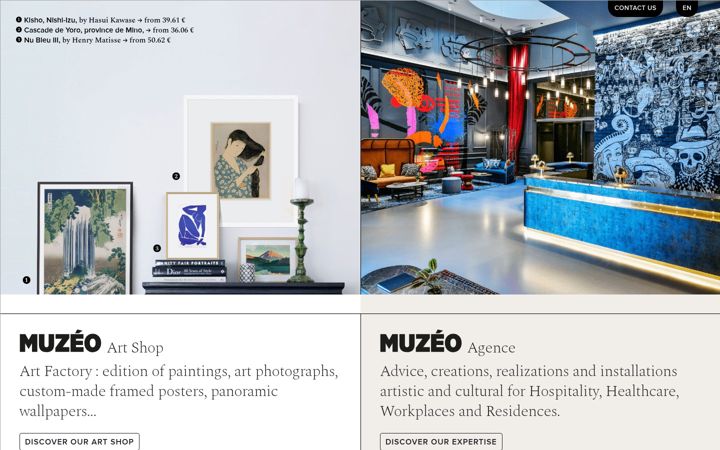 Screenshot of muzeo.com