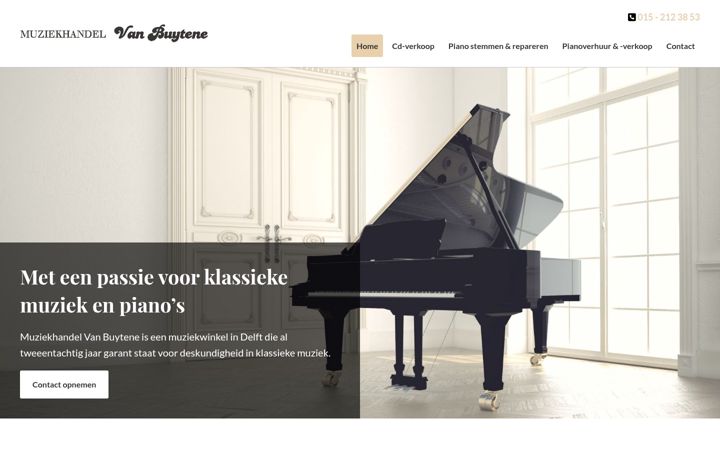 Screenshot von muziekhandelvanbuytene.nl