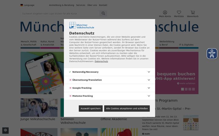 Zrzut ekranu mvhs.de