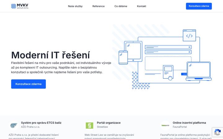 Screenshot von mvkvsolutions.cz