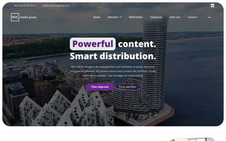 Posnetek zaslona mvlmediagroep.com