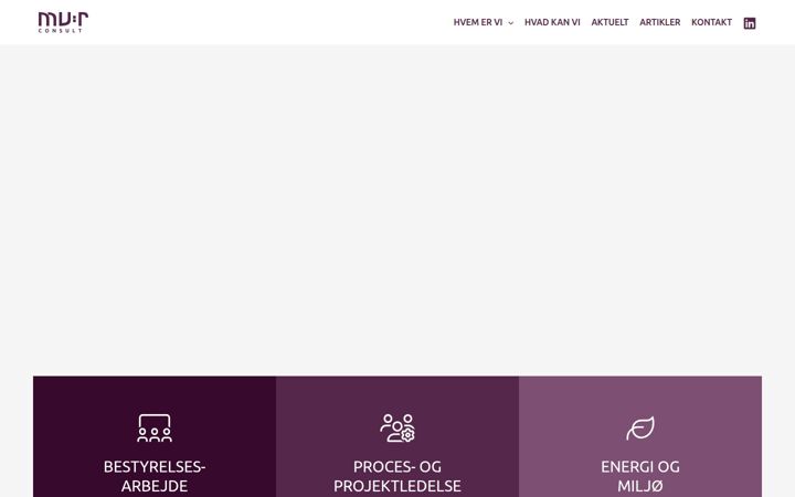 Screenshot of mvrconsult.dk