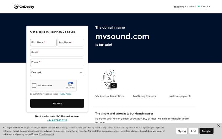 Screenshot of mvsound.com