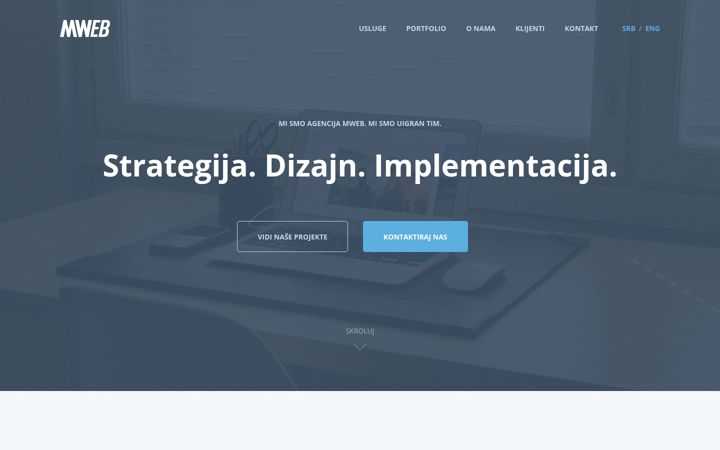 Screenshot of mweb.rs
