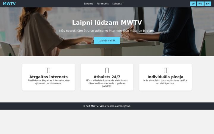 Screenshot of mwtv.lv