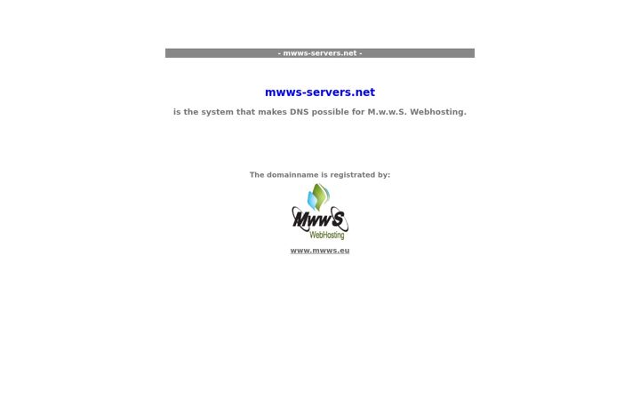Screenshot of mwws-servers.net