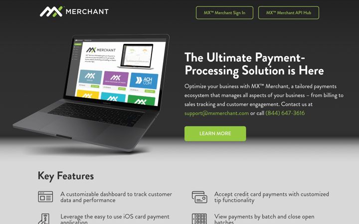 Screenshot of mxmerchant.com