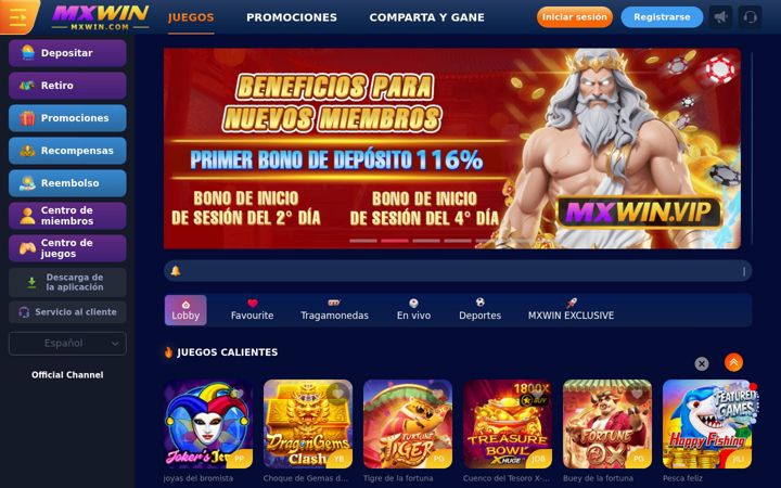 Captură de ecran a mxwin22.com
