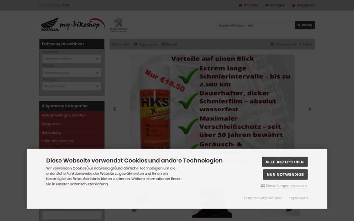 Screenshot of my-bikeshop.de