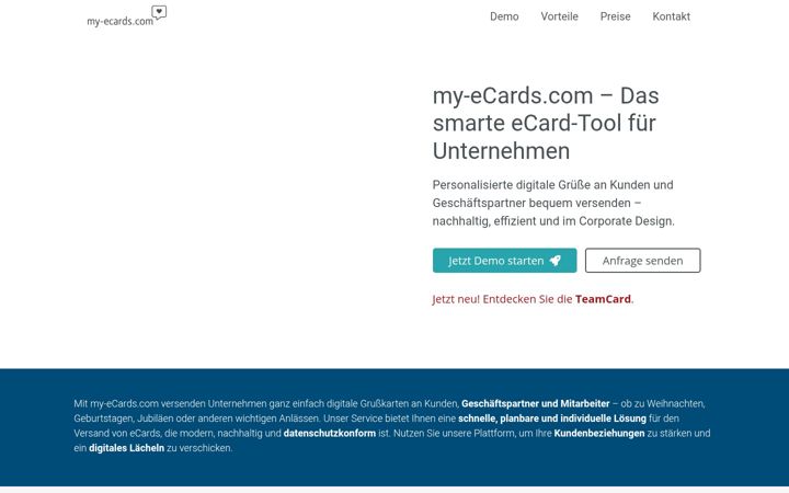 Screenshot of my-ecards.com