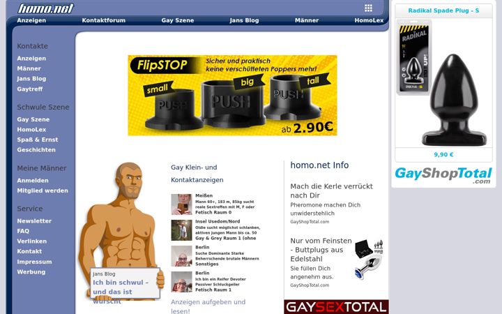 Screenshot of my-homo.net