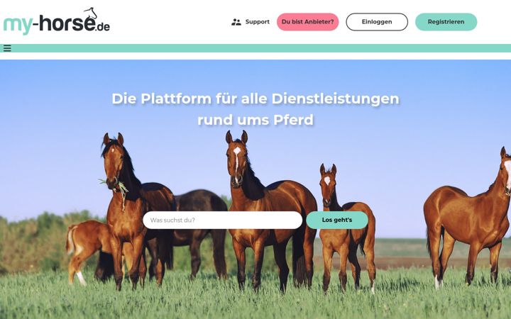 Skærmbillede af my-horse.de
