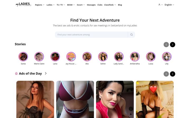 Screenshot of my-ladies.ch