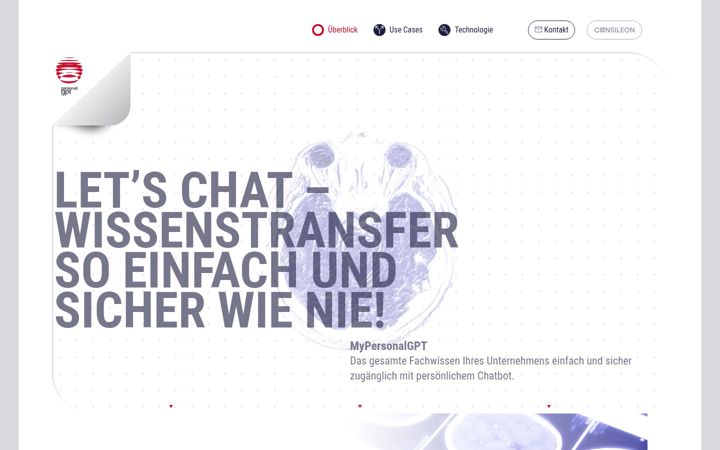 Screenshot of my-personal-gpt.de