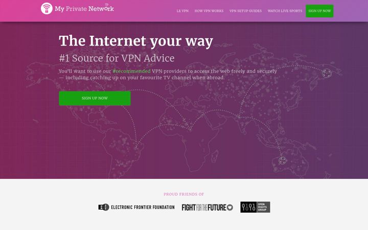 Screenshot of my-private-network.co.uk