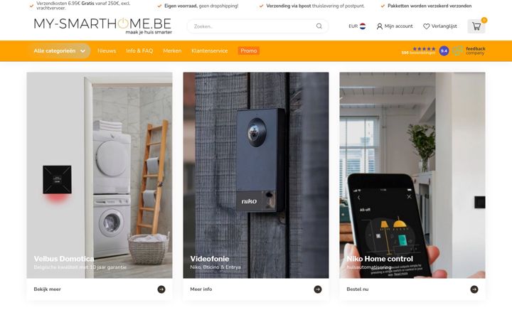 Screenshot di my-smarthome.be