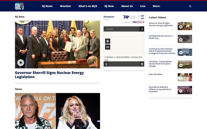 Screenshot of my9nj.com