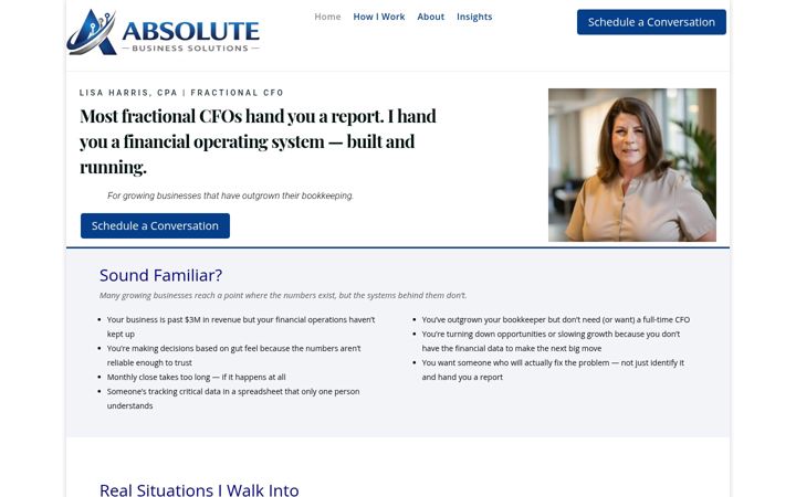 Screenshot of myabsolutions.com