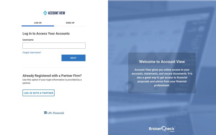 Screenshot of myaccountviewonline.com
