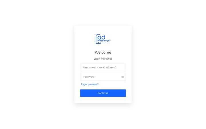 Screenshot of myadmessenger.com