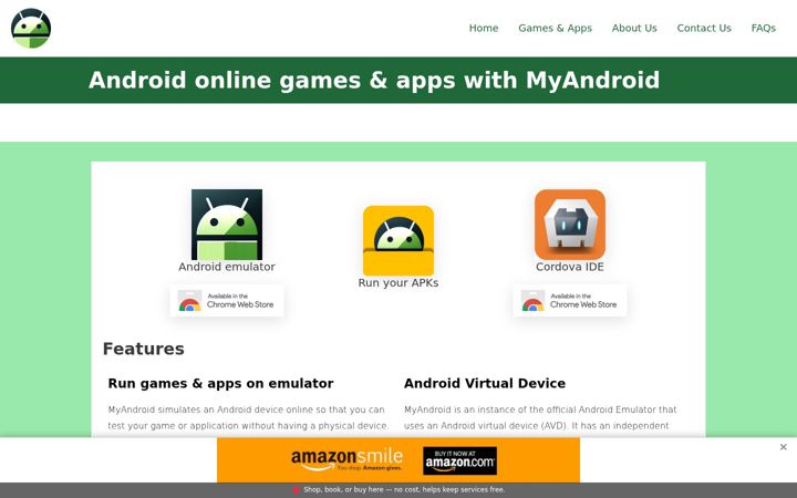 Screenshot von myandroid.org