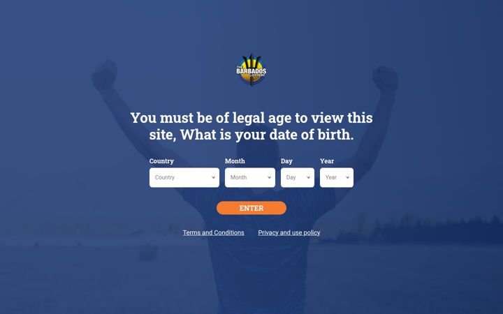 Screenshot of mybarbadoslottery.com