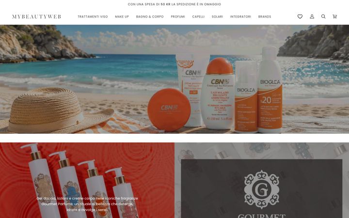 Screenshot of mybeautyweb.com