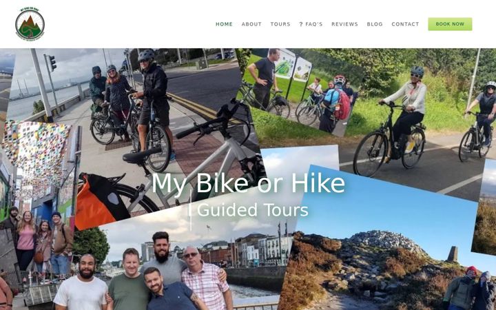 Screenshot of mybikeorhike.ie