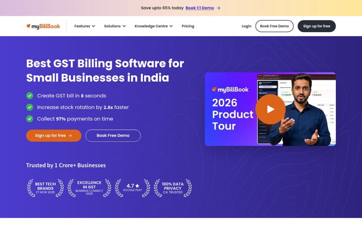 Screenshot of mybillbook.in
