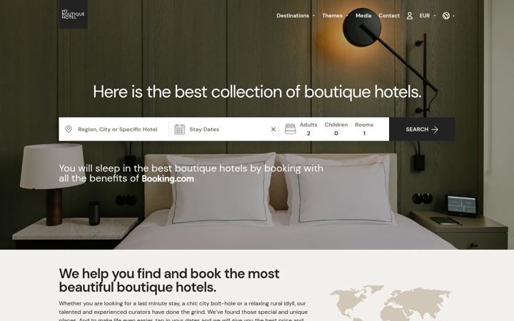 Screenshot of myboutiquehotel.com