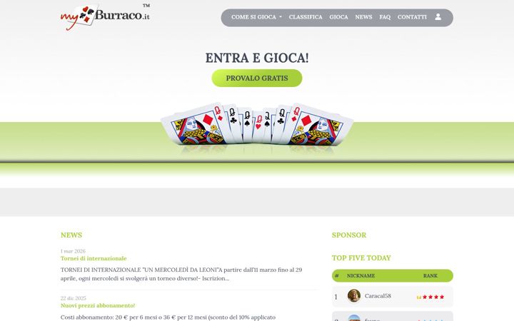Zrzut ekranu myburraco.it