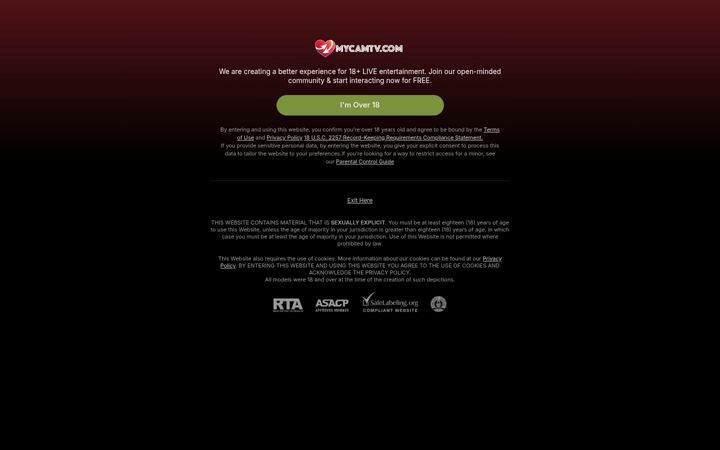 Screenshot of mycamtv.com