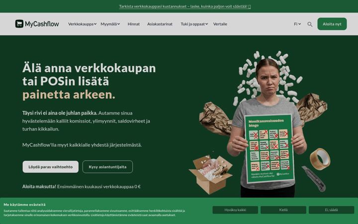 Screenshot of mycashflow.fi