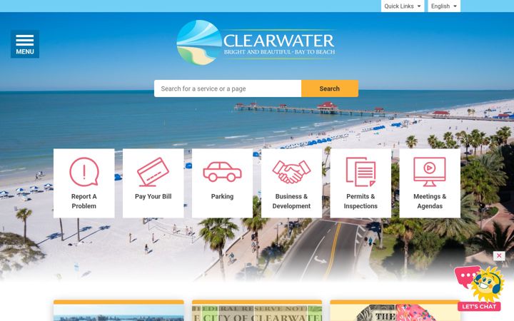 Screenshot of myclearwater.com