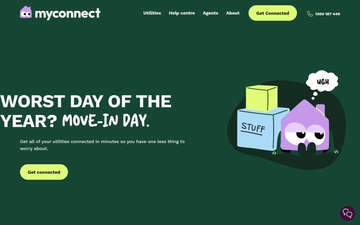 Screenshot of myconnect.com.au