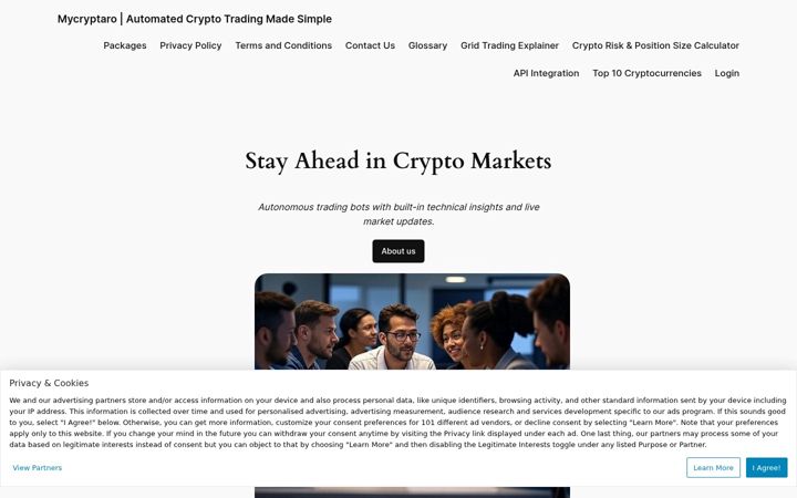 Screenshot of mycryptaro.com