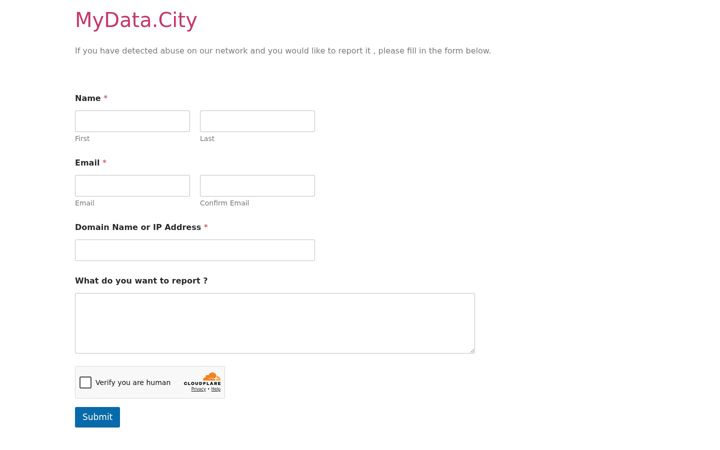 Screenshot of mydata.city