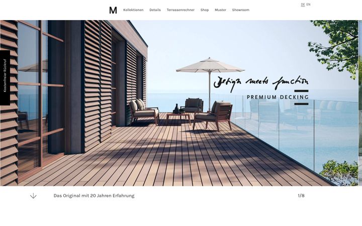 Screenshot of mydeck.de