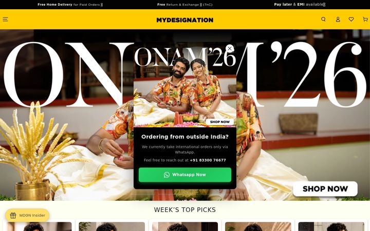 Screenshot of mydesignation.com