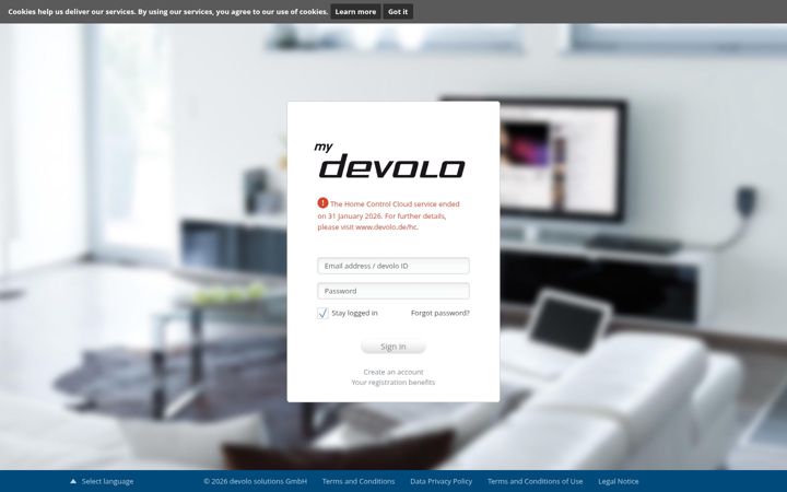 Posnetek zaslona mydevolo.com