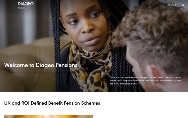 Screenshot von mydiageopension.com
