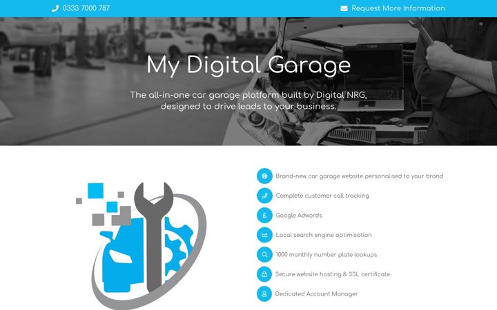 Screenshot of mydigitalgarage.co.uk