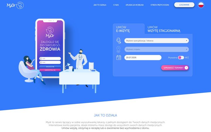 Screenshot of mydr.pl