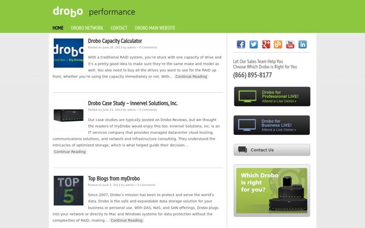 Screenshot of mydrobo.com