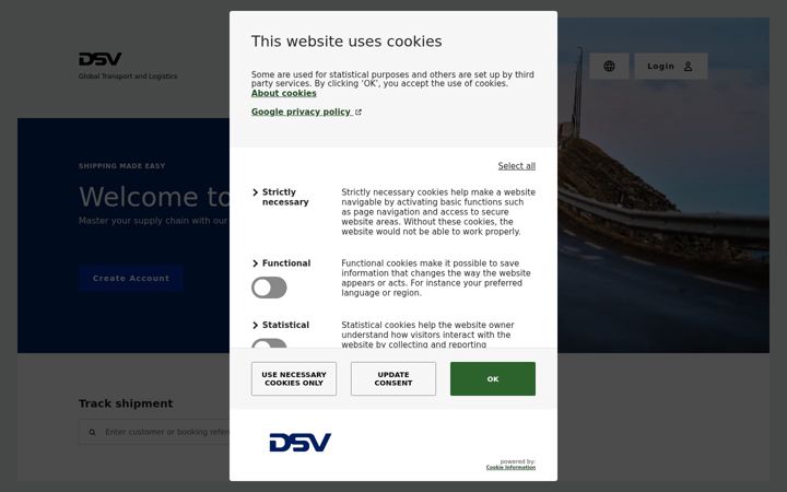 Screenshot of mydsv.com
