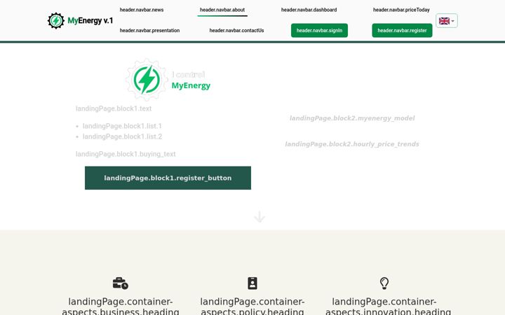 Screenshot von myenergycost.eu