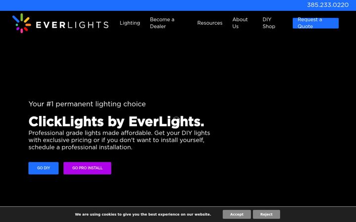 Snímek obrazovky myeverlights.com