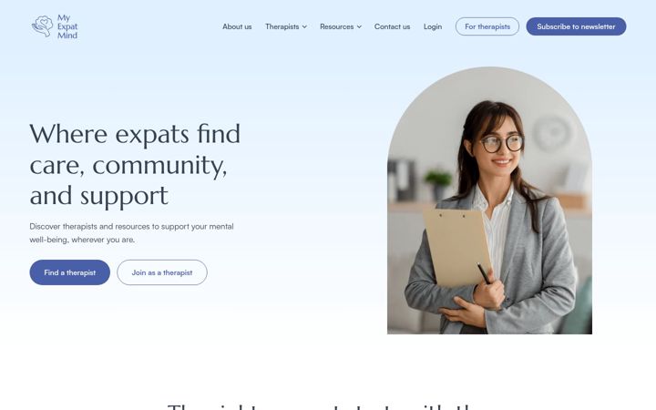 Ekraanipilt saidist myexpatmind.com