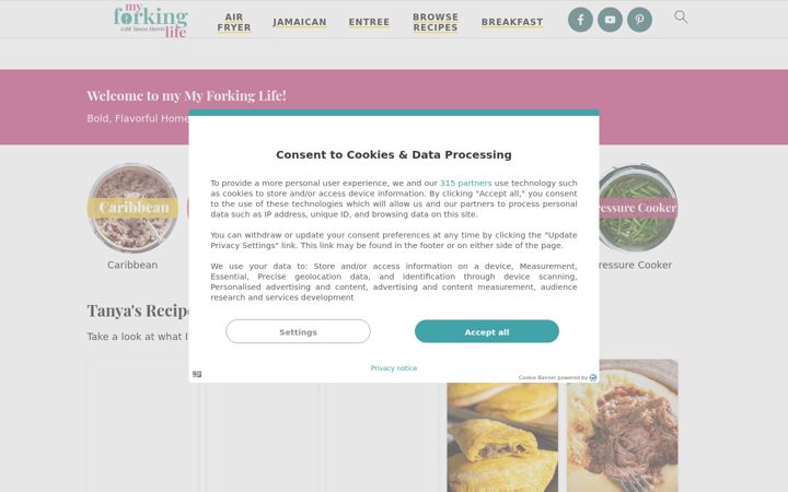 Screenshot of myforkinglife.com